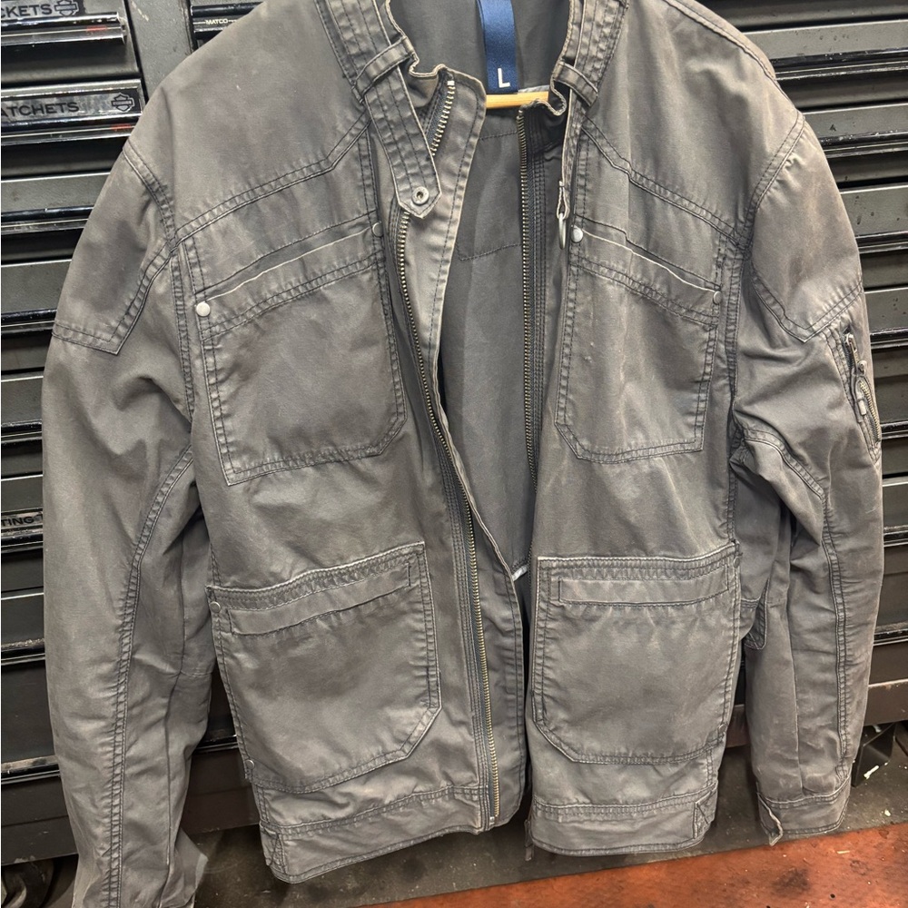 H&M Gray Military Field Jacket